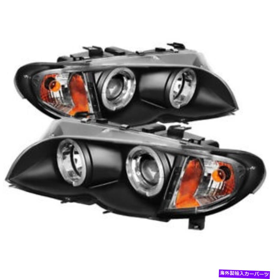 USヘッドライト BMW 02-05 E46 3シリーズ4DRセダンブラックデュアルハロープロジェクターヘッドライト325i 330i BMW 02-05 E46 3-Series 4Dr Sedan Black Dual Halo Projector Headlights 325i 330i【並行輸入品】｜Us Custom Parts Shop USDM
