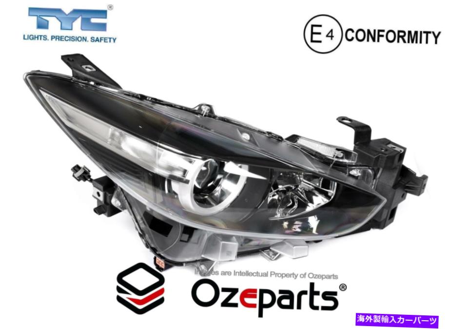 USヘッドライト Rh RHS右ヘッドライトランプ（ハロゲンマニュアルADJ）マツダ3 BN 2016~2019 RH RHS Right Hand Head Light Lamp (Halogen Manual Adj) For Mazda 3 BN 2016~2019【並行輸入品】