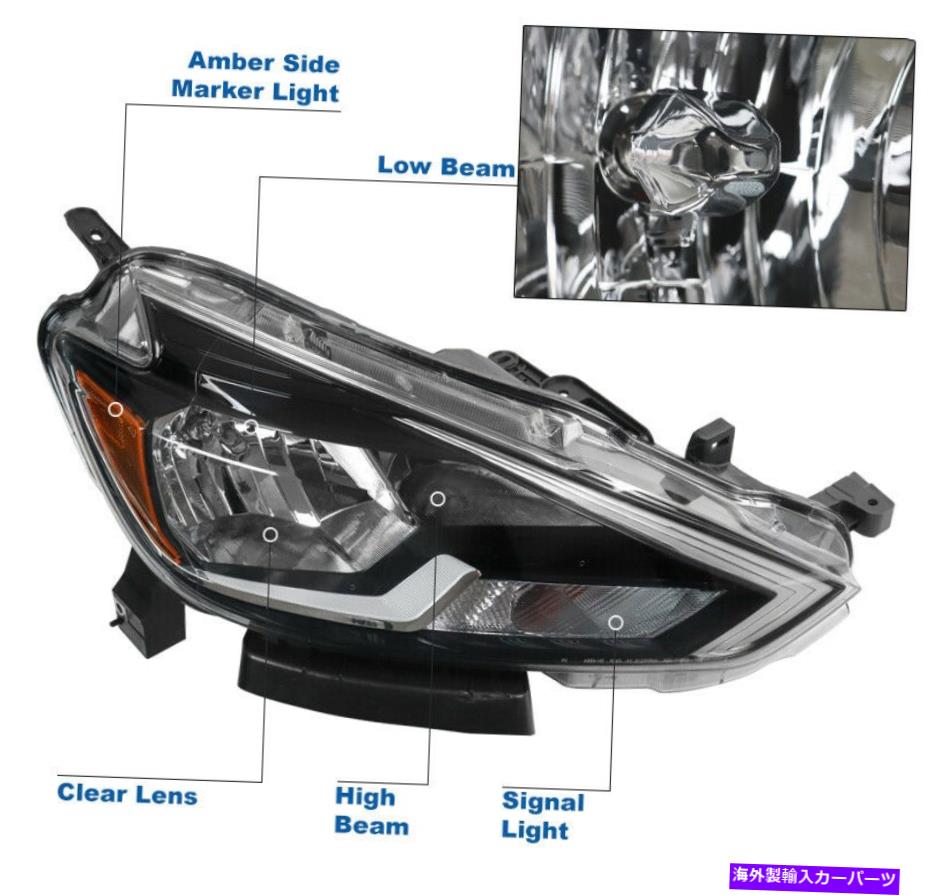 USヘッドライト 16-18 SENTRAハロゲン交換用ブラックヘッドライトランプW / BLUE LED DRL信号 For 16-18 Sentra Halogen Replacement Black Headlights Lamp w/Blue LED DRL Signal【並行輸入品】｜Us Custom Parts Shop USDM