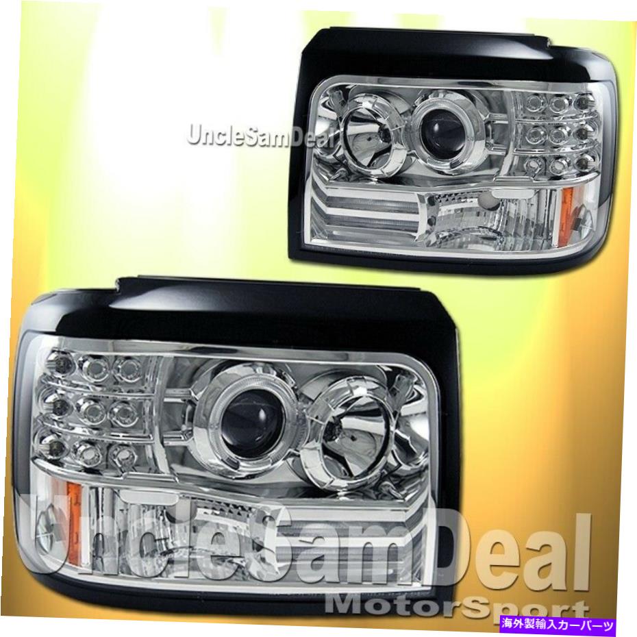 USヘッドライト フォードFシリーズBronco Halo Rim Angel Eye Projectorヘッドライトクリアクロームペア FORD F-SERIES BRONCO HALO RIM ANGEL EYE PROJECTOR HEADLIGHTS CLEAR CHROME PAIR【並行輸入品】｜Us Custom Parts Shop USDM
