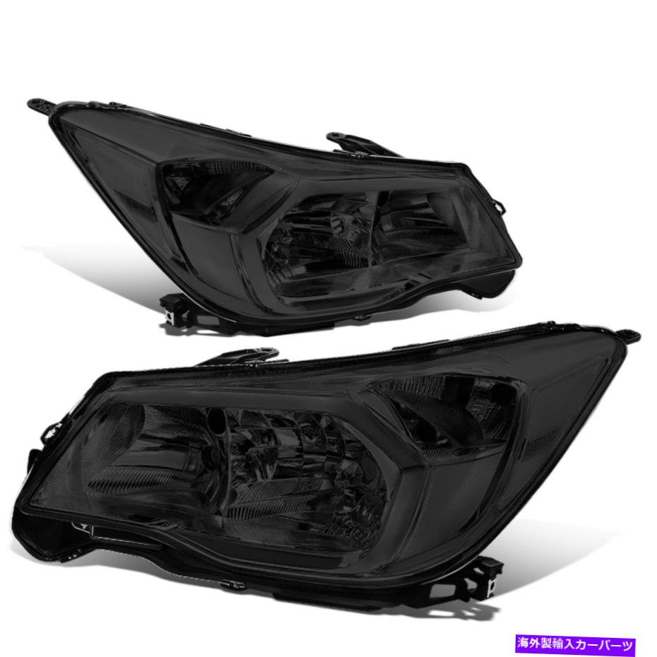 USヘッドライト フィット14-16 Subaru Foresterファクトリースタイルの交換ヘッドライトランプ喫煙/クリア Fit 14-16 Subaru Forester Factory Style Replacement Headlight Lamps Smoked/Clear【並行輸入品】｜Us Custom Parts Shop USDM