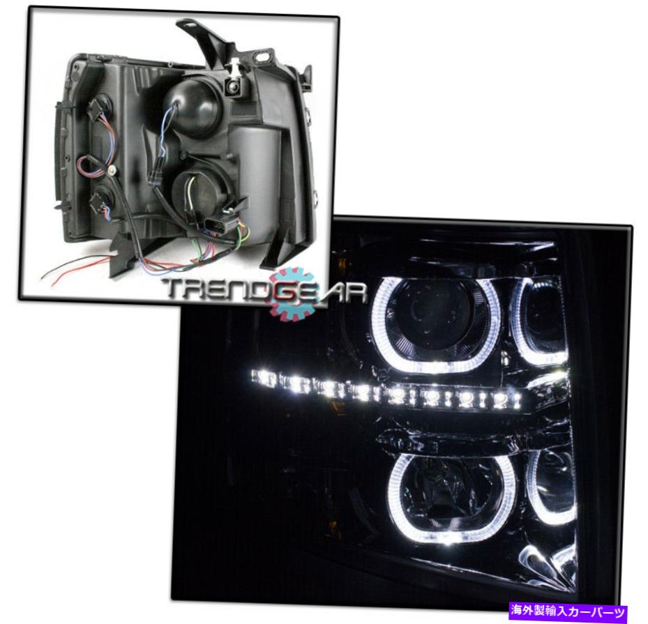 USヘッドライト 2007-2013のシボリーSilverado U-Bar Halo LEDの煙プロジェクターヘッドライトヘッドランプ FOR 2007-2013 CHEVY SILVERADO U-BAR HALO LED SMOKE PROJECTOR HEADLIGHT HEADLAMP【並行輸入品】｜Us Custom Parts Shop USDM