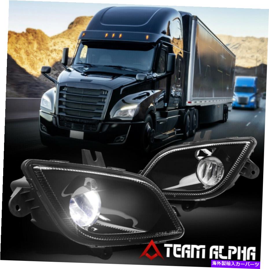 USヘッドライト フィット2018-2021 FreightLiner Cascadia Black LEDバンパー駆動フォグライトランプ Fits 2018-2021 Freightliner Cascadia Black LED Bumper Driving Fog Light Lamps【並行輸入品】｜Us Custom Parts Shop USDM 58,951円