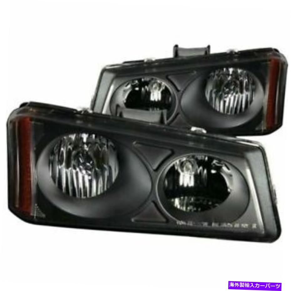 USヘッドライト Anzo 111009クリスタルヘッドライトブラッククリア2003-2006 Silverado 1500 2500 3500 ANZO 111009 CRYSTAL HEADLIGHTS BLACK CLEAR 2003-2006 Silverado 1500 2500 3500【並行輸入品】｜Us Custom Parts Shop USDM