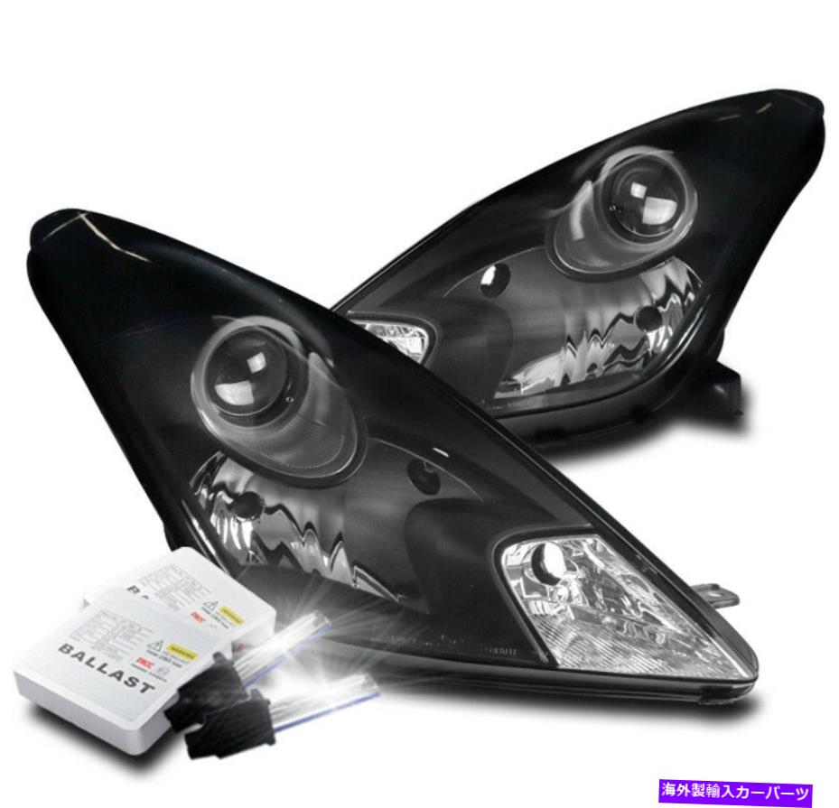 USヘッドライト 2000-2005トヨタセリカハロゲンブラックプロジェクターヘッドライトランプW / 8000K HID FOR 2000-2005 TOYOTA CELICA HALOGEN BLACK PROJECTOR HEADLIGHTS LAMPS W/8000K HID【並行輸入品】｜Us Custom Parts Shop USDM