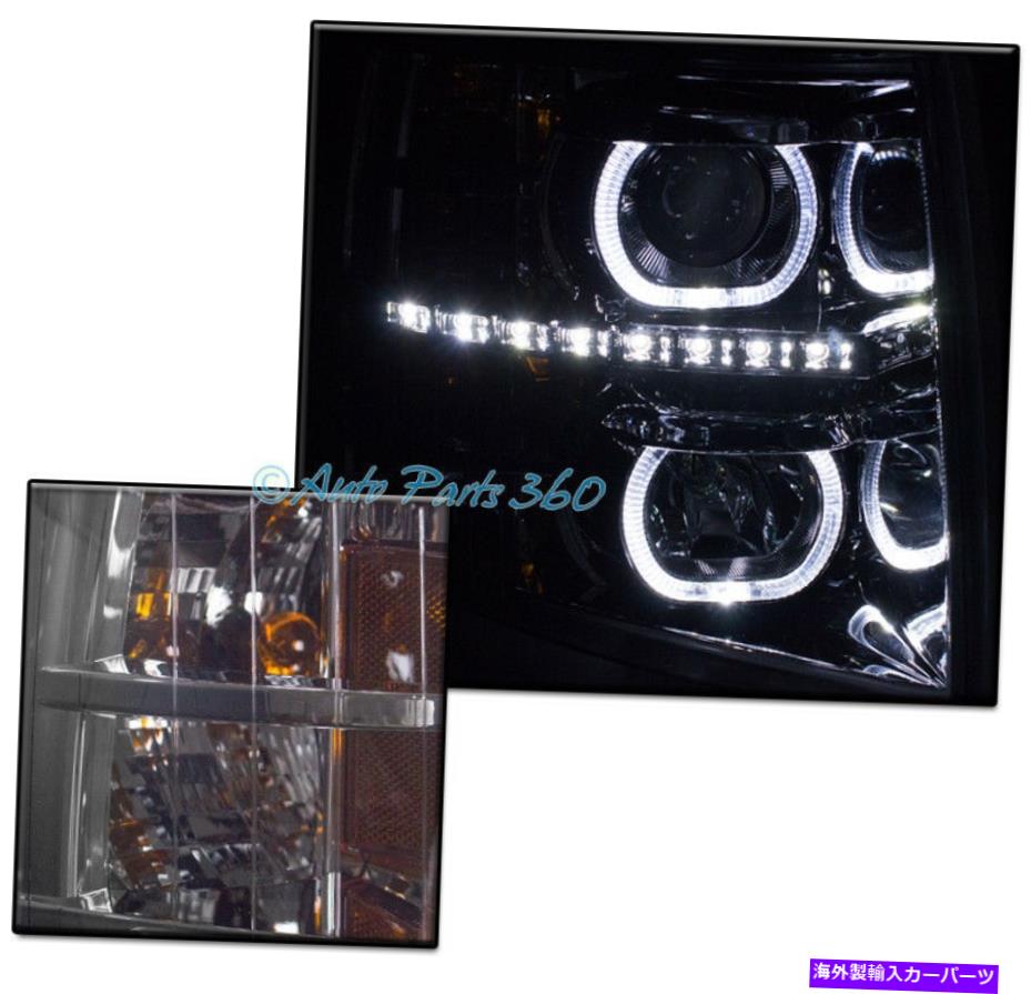 USヘッドライト 07-13シボリーSilverado 1500 2500 3500 U-Halo LEDの煙プロジェクターのヘッドライト FOR 07-13 CHEVY SILVERADO 1500 2500 3500 U-HALO LED SMOKE PROJECTOR HEADLIGHTS【並行輸入品】｜Us Custom Parts Shop USDM