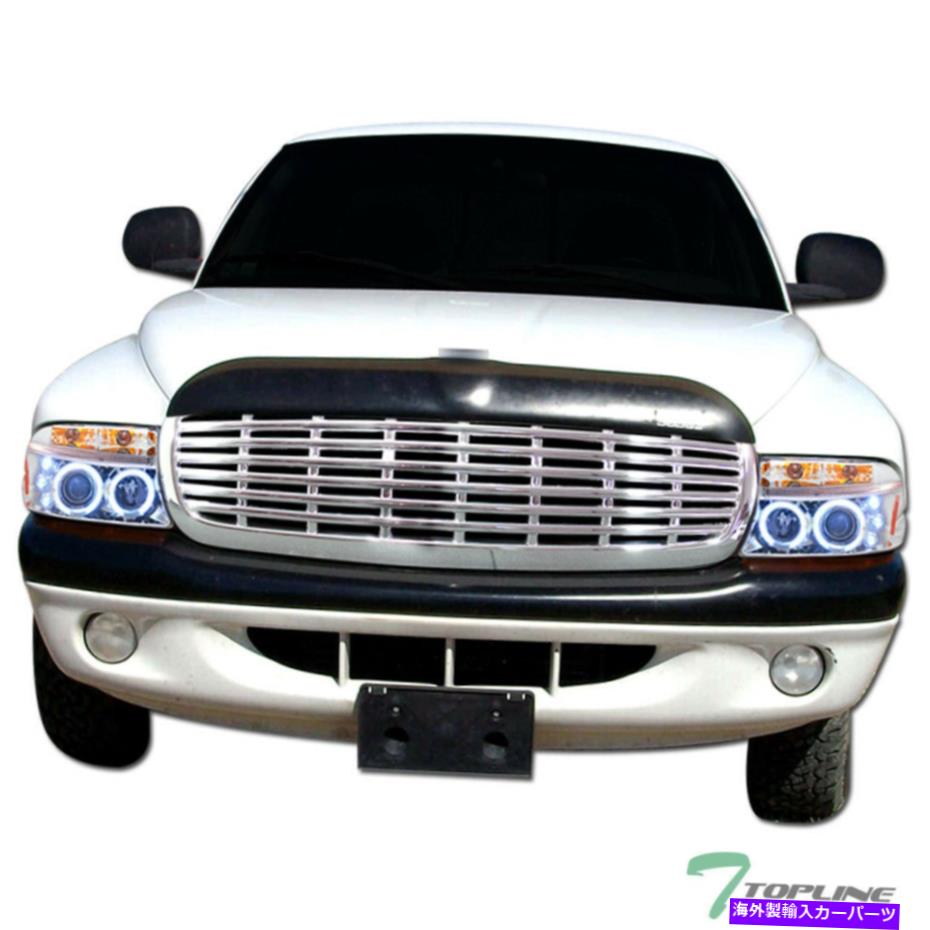 USヘッドライト 97-04 Dakota Chrome Halo LEDプロジェクターヘッドライトアンバー+ビレットグリルのトップライン Topline For 97-04 Dakota Chrome Halo LED Projector Headlight Amber+Billet Grille【並行輸入品】|Us Custom Parts Shop USDM