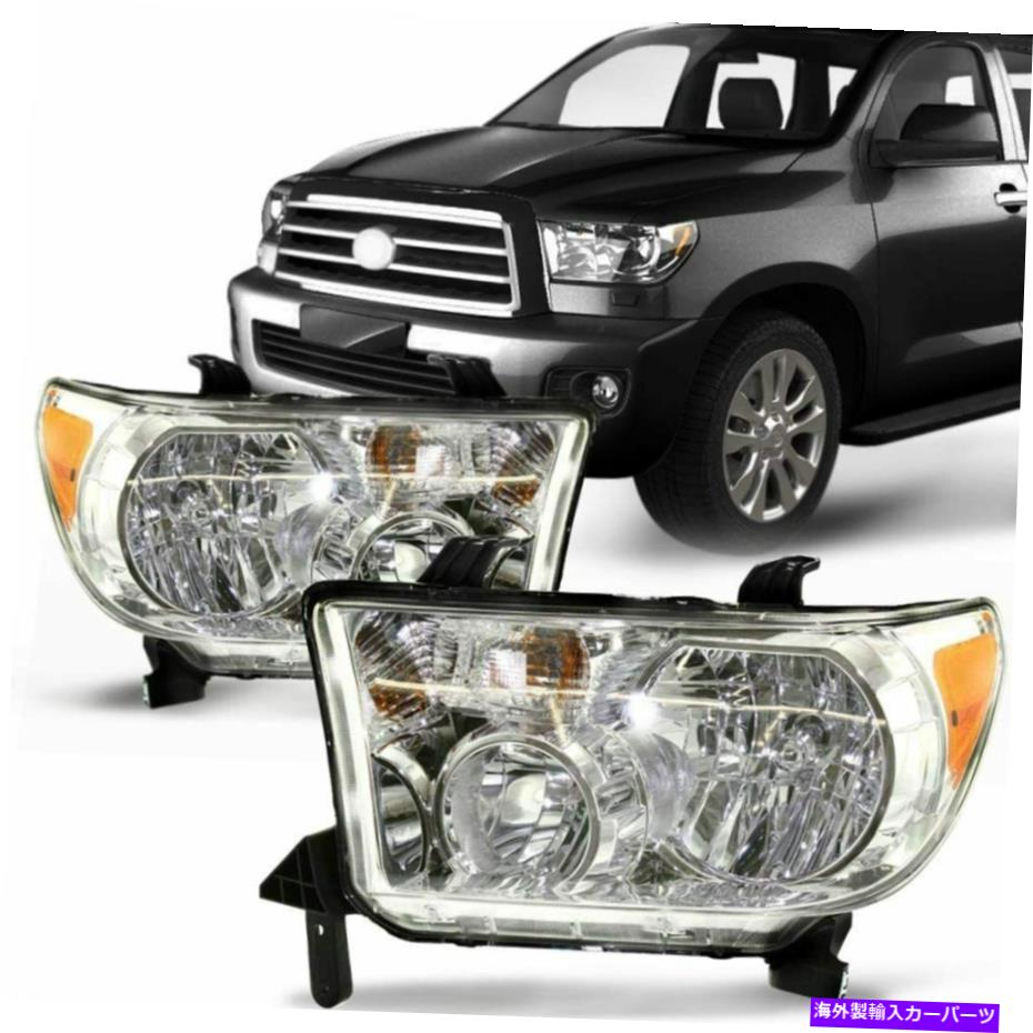 USヘッドライト Toyota Tundra 2007-2013用の2 RH＆LHヘッドライトヘッドランプクリアレンズの新しいセット New Set of 2 RH & LH Headlight Headlamp Clear Lens For Toyota Tundra 2007-2013【並行輸入品】｜Us Custom Parts Shop USDM