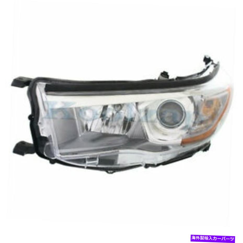 USヘッドライト カーパは14-16ハイランダーフロントヘッドライトヘッドランプヘッドランプW /球面 CAPA Fits 14-16 Highlander Front Headlight Headlamp Head Lamp w/Bulb Left Side【並行輸入品】｜Us Custom Parts Shop USDM