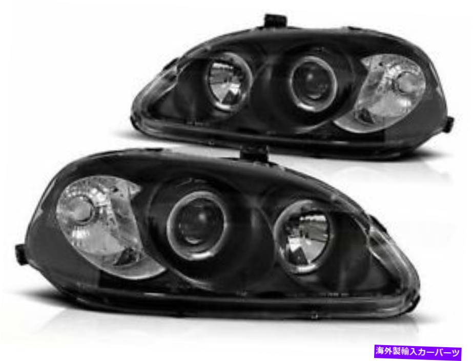USヘッドライト Honda Civic Hatchback Sedan Coupe 1999 2000 2001 LPHO07ヘッドライトHalo Rims HONDA CIVIC HATCHBACK SEDAN COUPE 1999 2000 2001 LPHO07 HEADLIGHTS HALO RIMS【並行輸入品】|Us Custom Parts Shop USDM