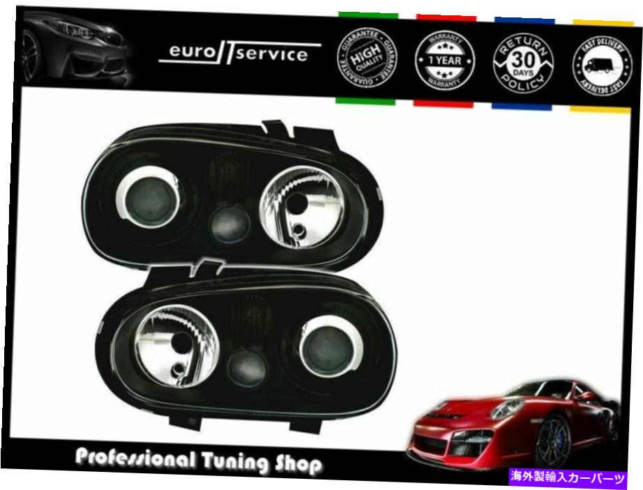 USヘッドライト ヘッドライトセットVWゴルフ4 R32 1997 1997 1997 1998-2003 Optik Black Headlight Set Vw Golf 4 R32 1997 1998-2003 Optik Black【並行輸入品】