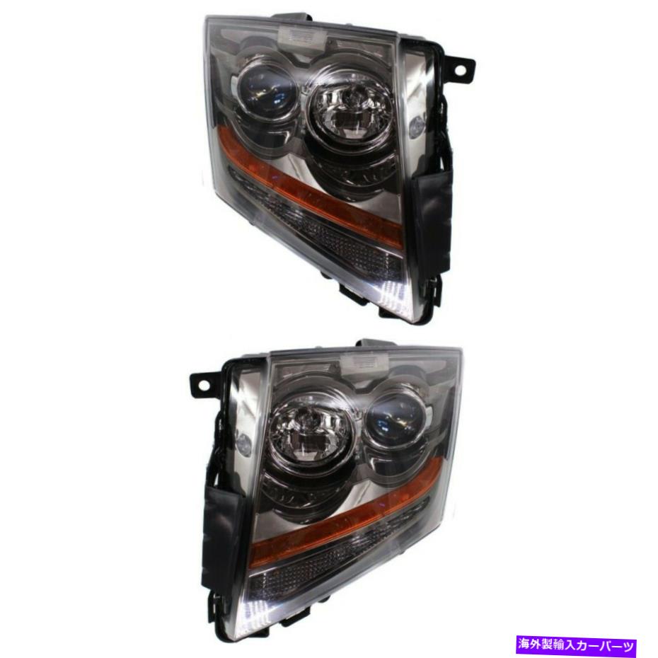 USヘッドライト Headlight 2008-2015 CADILLAC CTSがLEFT LEFT BULB 2PC Headlight Set For 2008-2015 Cadillac CTS Left and Right With Bulb 2Pc【並行輸入品】