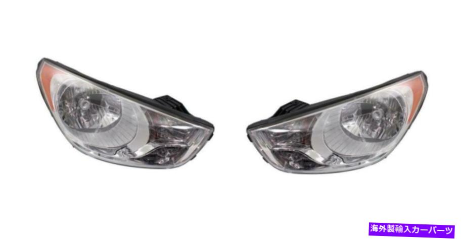 USヘッドライト 10-13 Hyundai Tucson HY2503158、HY2502158のためのドライバー＆旅客サイドのヘッドライト Driver & Passenger Side Headlights for 10-13 Hyundai Tucson HY2503158, HY2502158【並行輸入品】