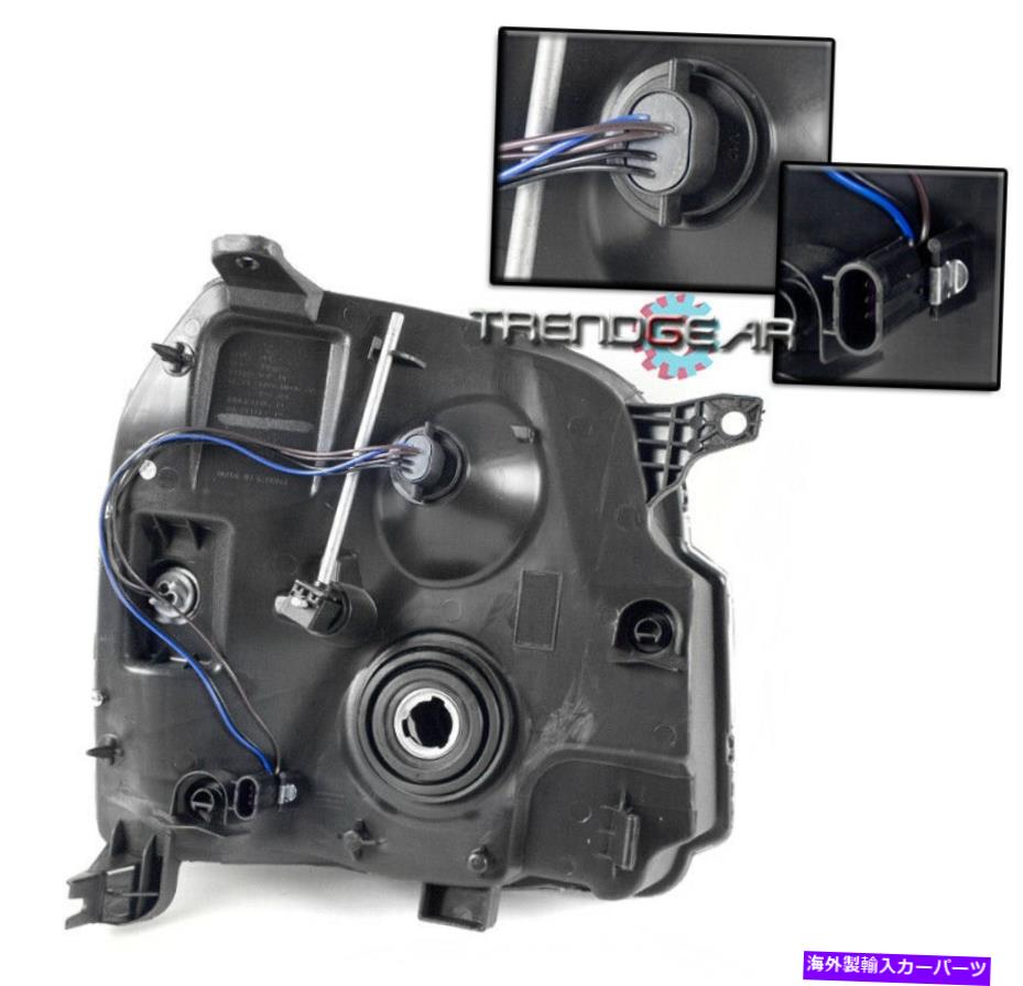 USヘッドライト 07-14 GMC Yukon XL 1500 2500クリスタルヘッドライトランプクロームW /青DRL LEDシグナル 07-14 GMC YUKON XL 1500 2500 CRYSTAL HEADLIGHT LAMP CHROME W/BLUE DRL LED SIGNAL【並行輸入品】