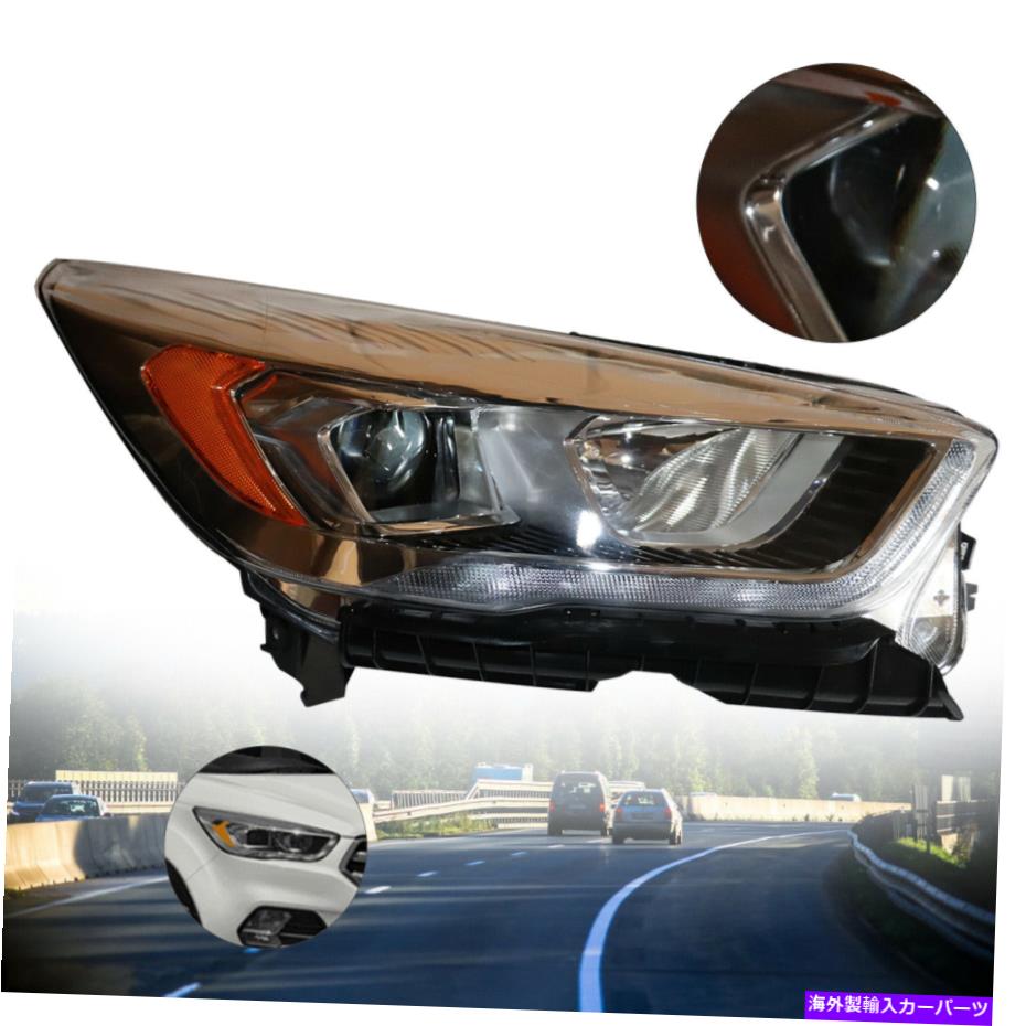 USヘッドライト 2017年2018年2019年のFord Escapeのヘッドライト右助手席側フィット Headlight Right Passenger side Fit For 2017 2018 2019 Ford Escape【並行輸入品】