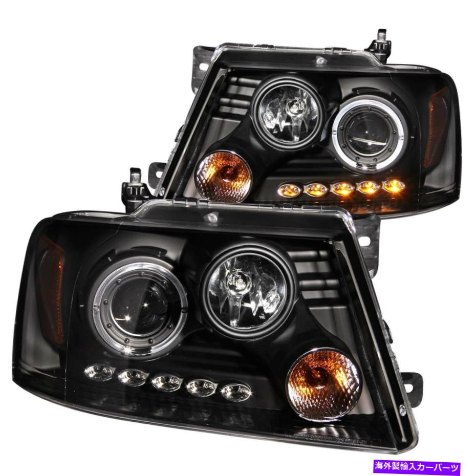 USヘッドライト ヘッドライトフロント左の運転席と右助手席側FORD F-150 Headlight Front Left Driver & Right Passenger Side Fits 2004-2005 Ford F-150【並行輸入品】