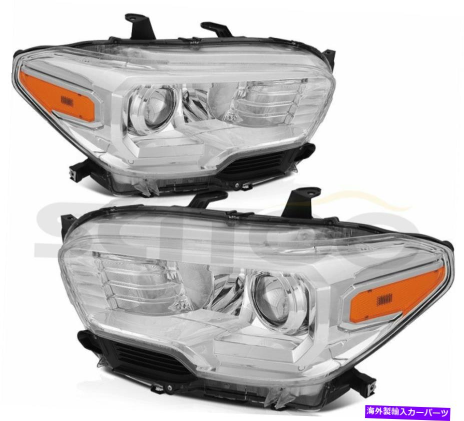USヘッドライト 2016-2018トヨタタコマフロント左+右側1対 Headlight Assembly For 2016-2018 Toyota Tacoma Front Left + Right Side One Pair【並行輸入品】