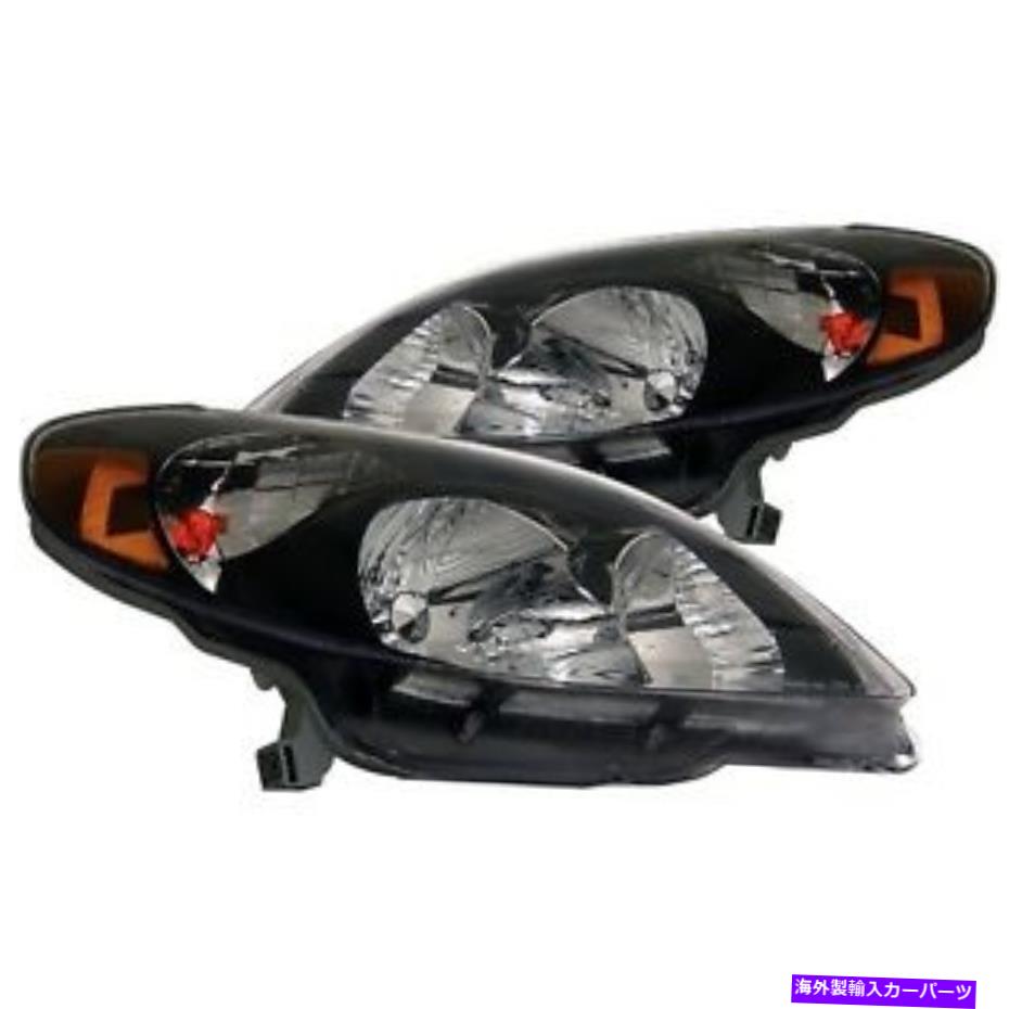 USヘッドライト 2003-2008トヨタマトリックスヘッドライトフロント左の運転手＆右助手席側 Fits 2003-2008 Toyota Matrix Headlight Front Left Driver & Right Passenger Side【並行輸入品】