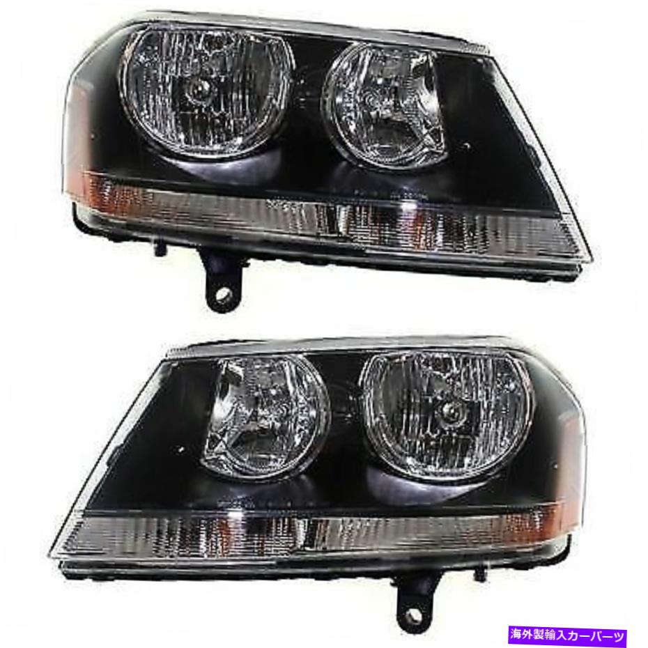 USヘッドライト 2008-2010 2012-2014 Dodge Avenger RH RH W /電球のためのヘッドライトセット Headlight Set For 2008-2010 2012-2014 Dodge Avenger R/T LH RH w/ bulb【並行輸入品】