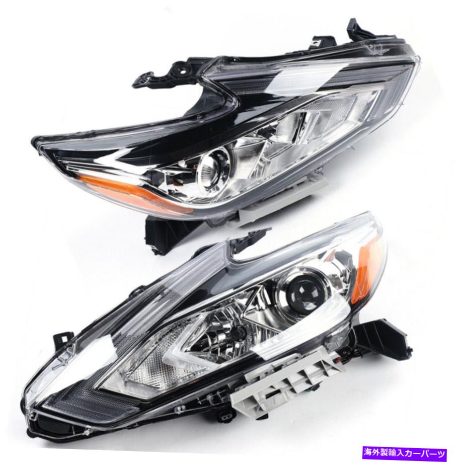 USヘッドライト LH + RHヘッドライトヘッドライトアセンブリ2016-2018日産アルティマ1セット LH+RH Headlights Headlight Assembly NEW Pair For 2016-2018 Nissan Altima 1 Set【並行輸入品】