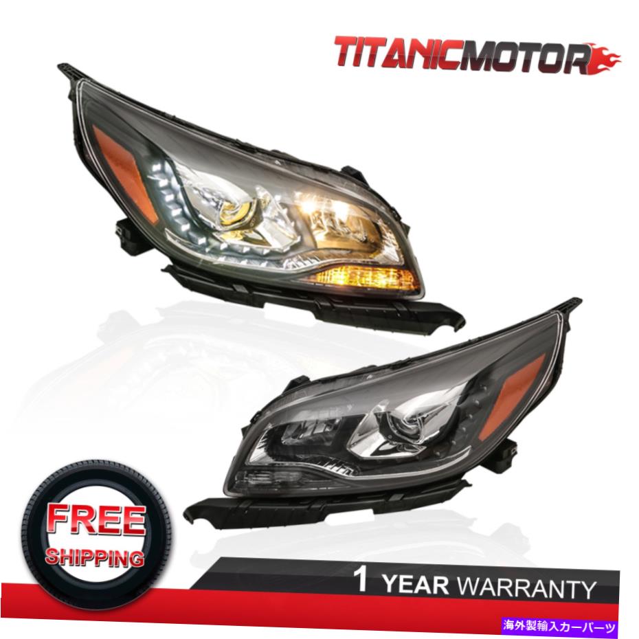 USヘッドライト セット（2）LEDクリアレンズプロジェクターヘッドライトマリブ2013-2015 Set(2) LED Clear Lens Projector Headlights Assembly For Chevy Malibu 2013-2015【並行輸入品】