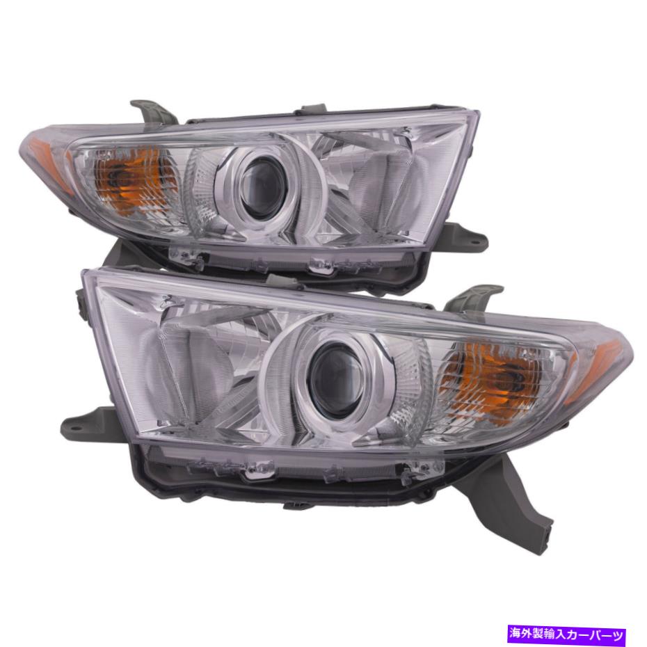 USヘッドライト Headlights高品質Capa 2011-2013トヨタ高競合局 Headlights High Quality CAPA Left Right Pair For 2011-2013 Toyota Highlander【並行輸入品】