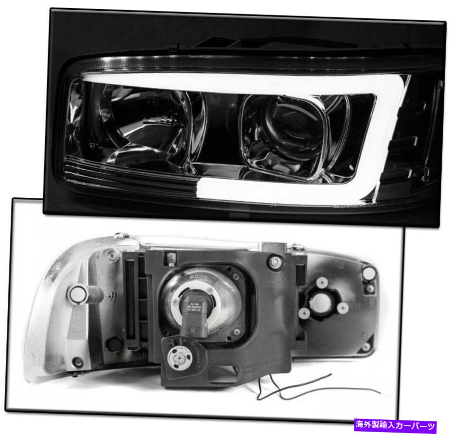 USヘッドライト 1999年から2006年GMC Sierra / 2000 + Yukon Denali ChromeプロジェクターLEDヘッドライトランプ FOR 1999-2006 GMC SIERRA/2000+ YUKON DENALI CHROME PROJECTOR LED HEADLIGHTS LAMP【並行輸入品】｜Us Custom Parts Shop USDM