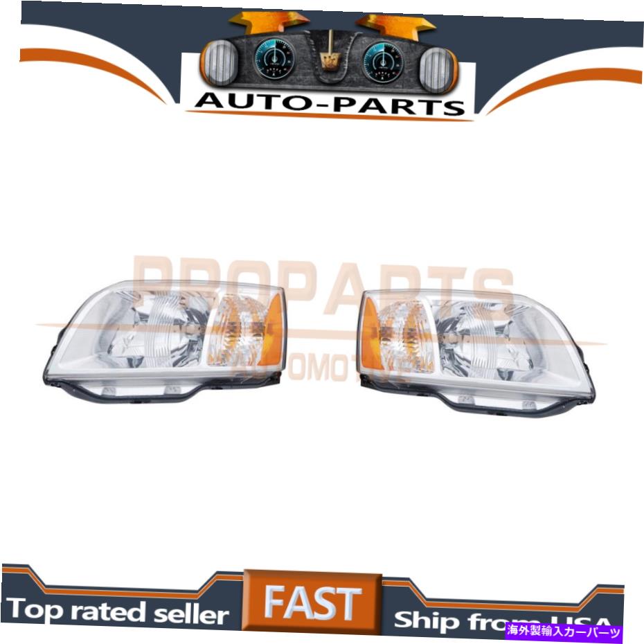 USヘッドライト 三菱努力2004-2011用TYC左+右ヘッドライトアセンブリキットペア TYC Left+Right Headlight Assembly Kit Pair For Mitsubishi Endeavor 2004-2011【並行輸入品】