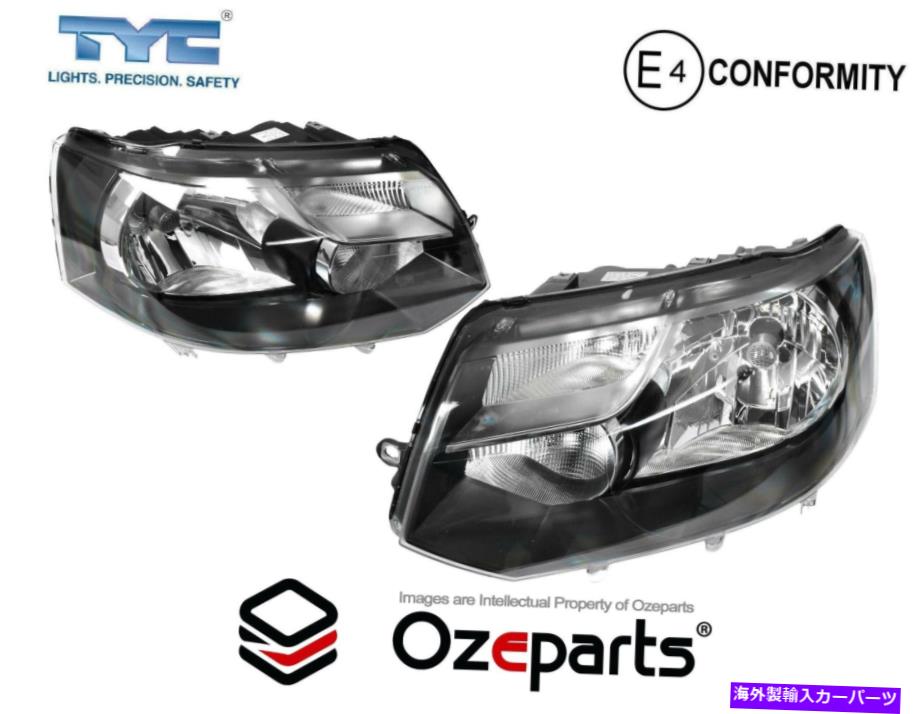 USヘッドライト VWフォルクスワーゲンカラベルT5 S2 09~15用セットペアLH + RHヘッドライトランプ（H4） Set Pair LH+RH Head Light Lamp (H4) For VW Volkswagen Caravelle T5 s2 09~15【並行輸入品】