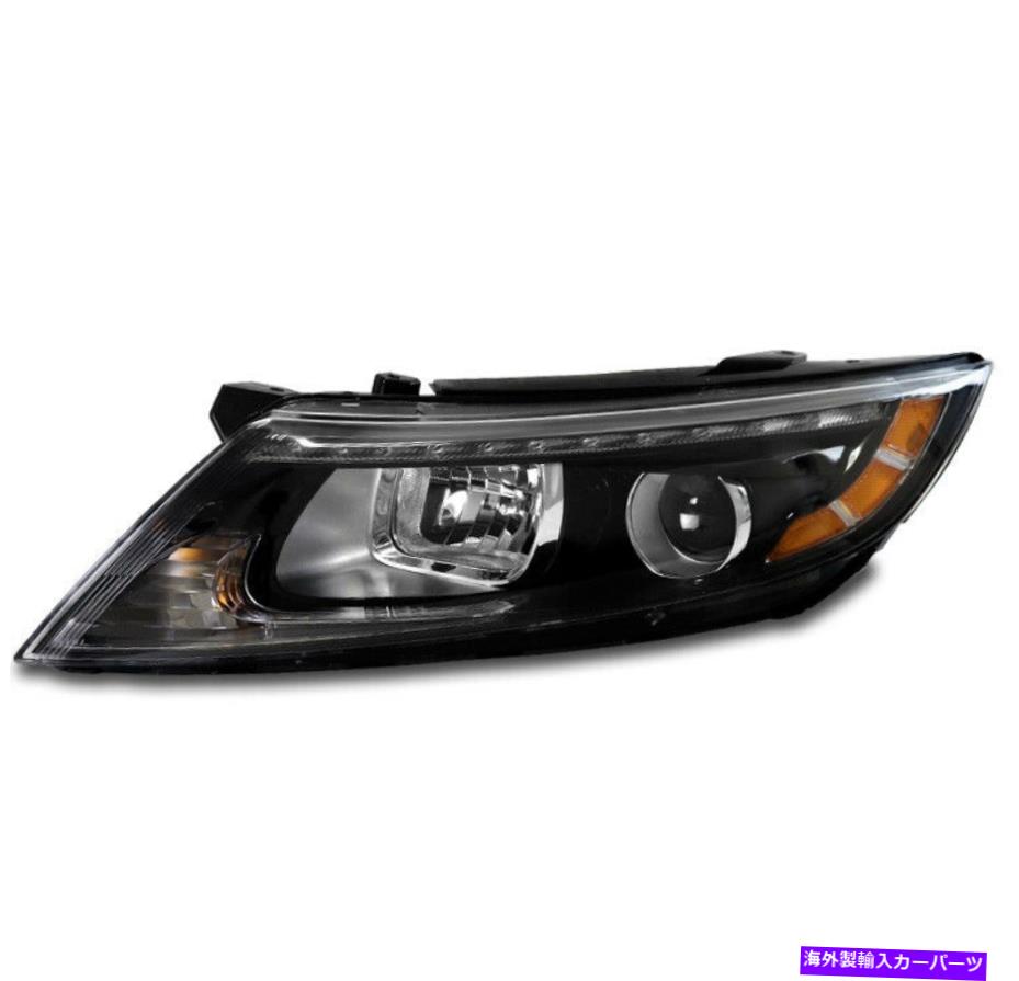 USヘッドライト 14-15 KIA Optima LEDプロジェクターヘッドライトヘッドランプブラックドライバ左LHサイド For 14-15 Kia Optima LED Projector Headlight Headlamp Black Driver Left LH Side【並行輸入品】