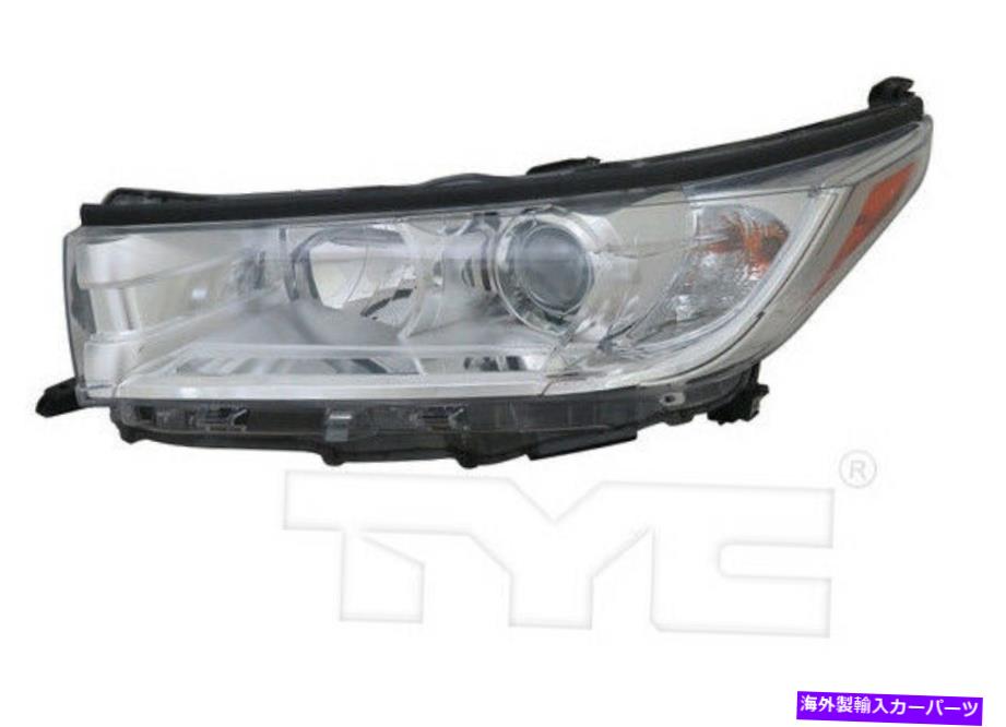 USヘッドライト TYC左サイドハロゲンヘッドライトToyota Highlander W / O LED DRL 2017-2019 TYC Left Side Halogen Headlight For Toyota Highlander w/o LED DRL 2017-2019【並行輸入品】