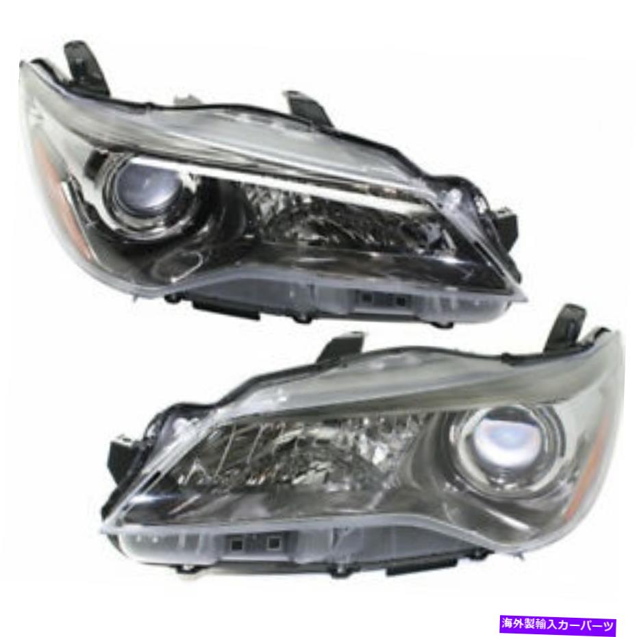 USヘッドライト 2フィットの新しいセットトヨタカムリ2015-2017左右サイドHalo Headlight Assy New Set of 2 Fits TOYOTA CAMRY 2015-2017 Left & Right Side Halo Headlight ASSY【並行輸入品】