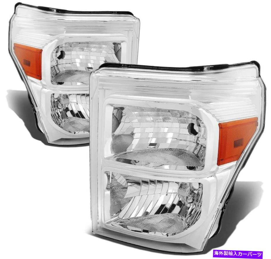 USヘッドライト 走行灯、ペア（左/右）が付いているDNAモータリングクロムプロジェクターのヘッドライト DNA Motoring Chrome Projector Headlights With Running Lights, Pair (Left/Right)【並行輸入品】