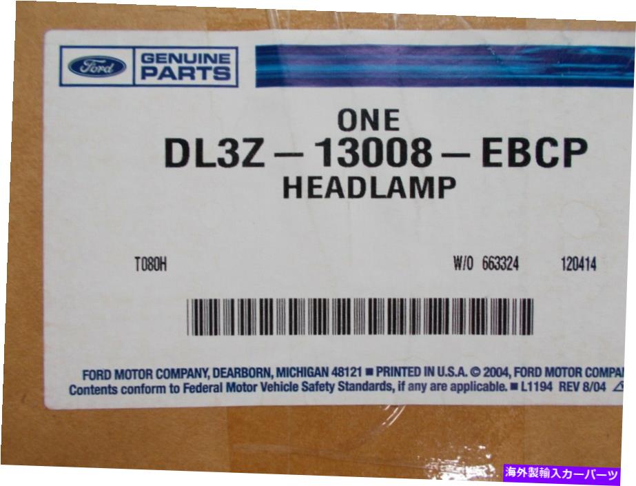 USヘッドライト 新しいフォードOEM正面フロントヘッドライトDL3Z13008EBCP。 New Ford OEM Right Front Headlight DL3Z13008EBCP.【並行輸入品】 59,818円