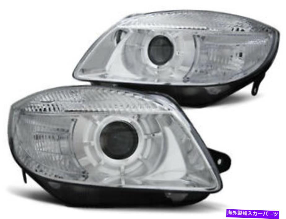 USヘッドライト Skoda Fabia Roomster 2006 2007 2008 2009 2010年VR-1560クロム Headlights for Skoda Fabia Roomster 2006 2007 2008 2009 2010 VR-1560 Chrome【並行輸入品】