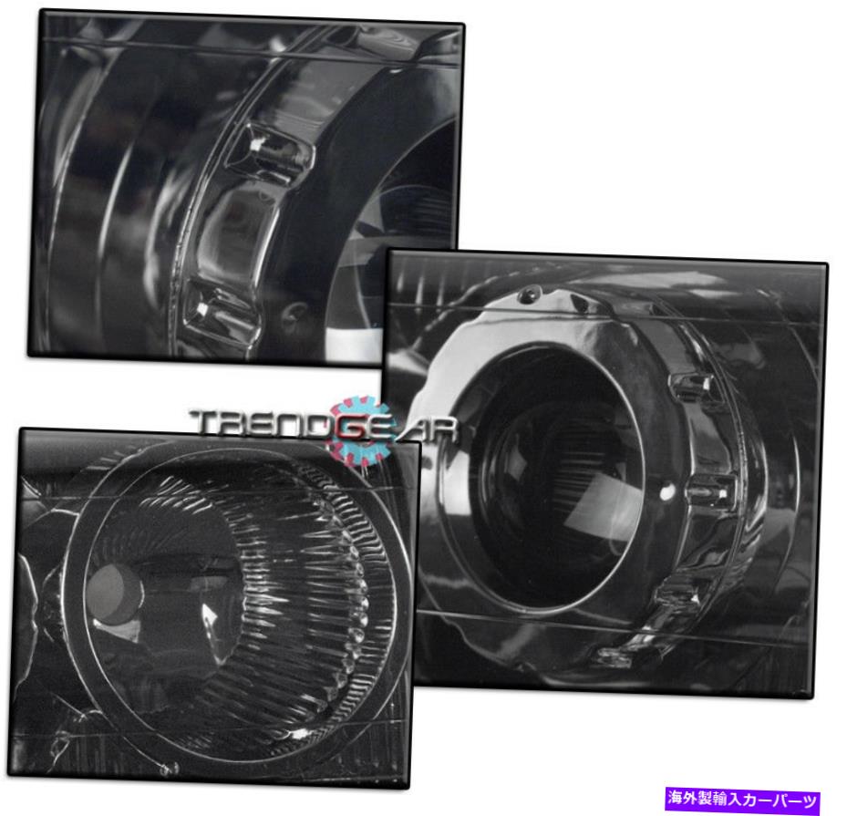 USヘッドライト 1997年から2004年のシボレーコルベットC5スモークプロジェクターヘッドライトヘッドランプW / DRL LED + HID FOR 1997-2004 CHEVY CORVETTE C5 SMOKE PROJECTOR HEADLIGHT HEADLAMP W/DRL LED+HID【並行輸入品】
