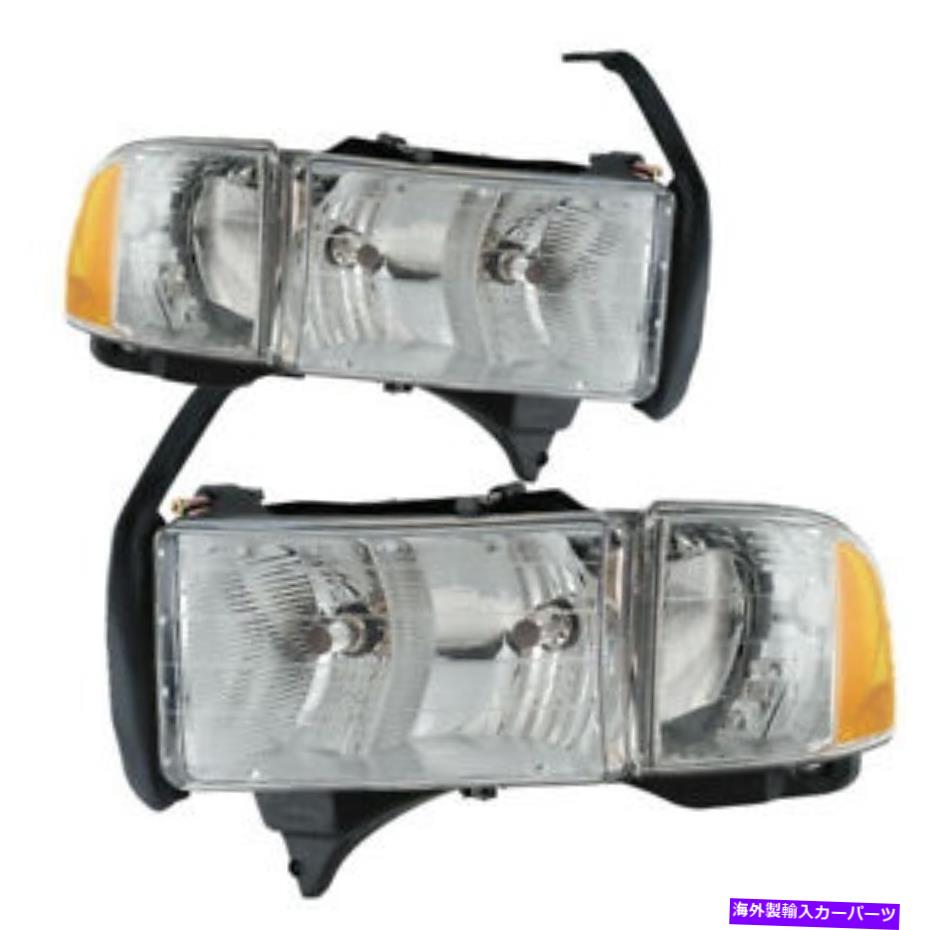 USヘッドライト 1999年2000 2001 2002 Dodge RAMヘッドライトペアセット For 1999 2000 2001 2002 Dodge Ram Headlights Pair Set【並行輸入品】
