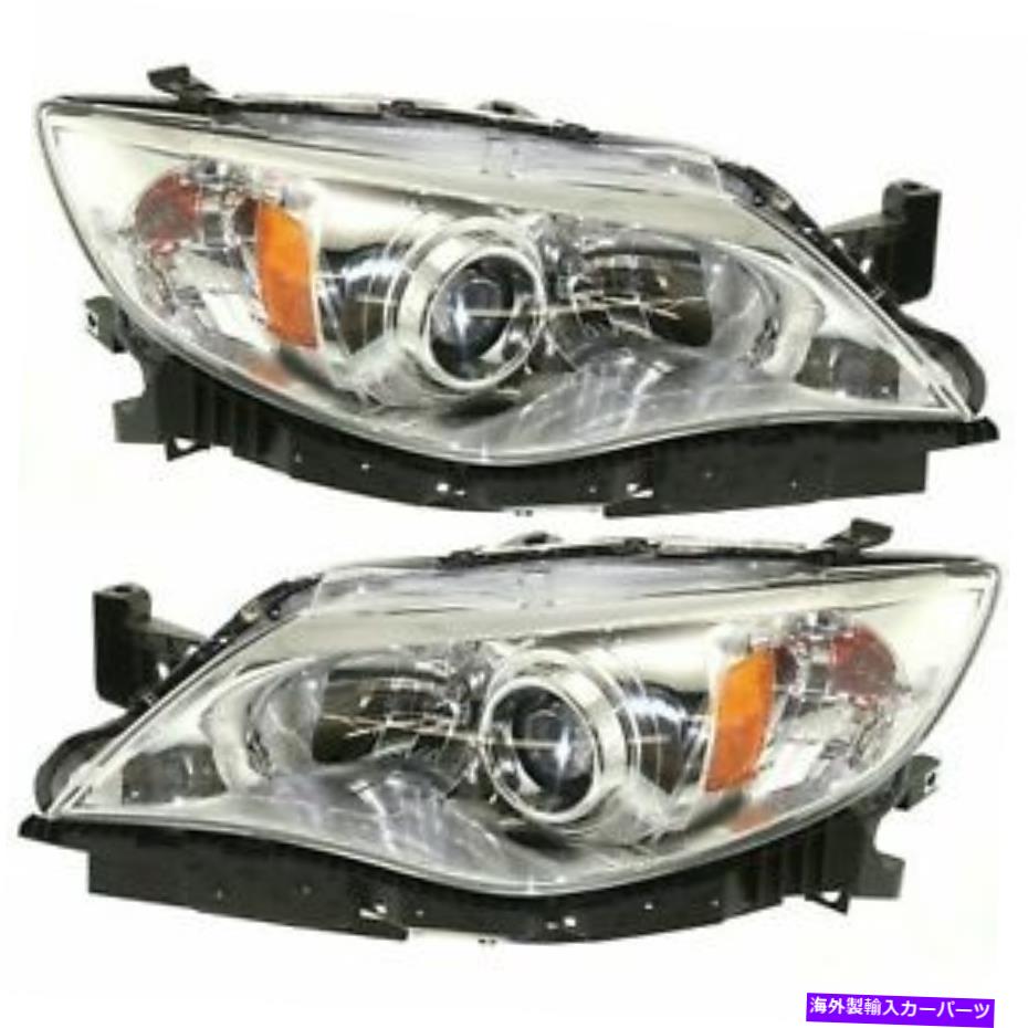 USヘッドライト SBインプレッサ/ outback 2008 2009 2011 Headlights Chrome右右右＆左 FIT FOR SB IMPREZA / OUTBACK 2008 2009 2010 2011 HEADLIGHTS CHROME RIGHT & LEFT【並行輸入品】｜Us Custom Parts Shop USDM