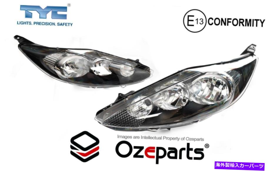 USヘッドライト Pair LH + RHヘッドライトランプ(ブラック)Ford Fiesta WT VIN MnB 10~13用ハロゲン Pair LH+RH Head Light Lamp (Black) Halogen For Ford Fiesta WT Vin MNB 10~13【並行輸入品】|Us Custom Parts Shop USDM
