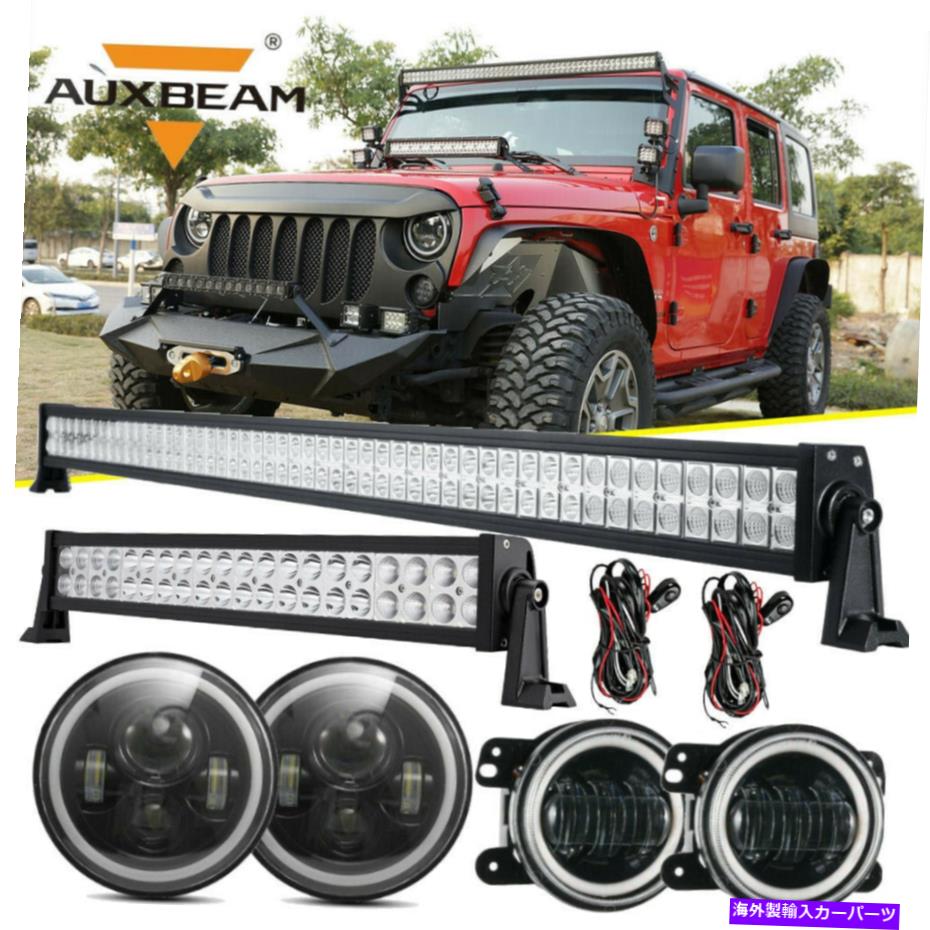 【楽天市場】USヘッドライト 52 "+ 22" LEDライトバー+ 7 "ラウンドヘッドライト+ 4"ジープラングラーjk用フォグライト