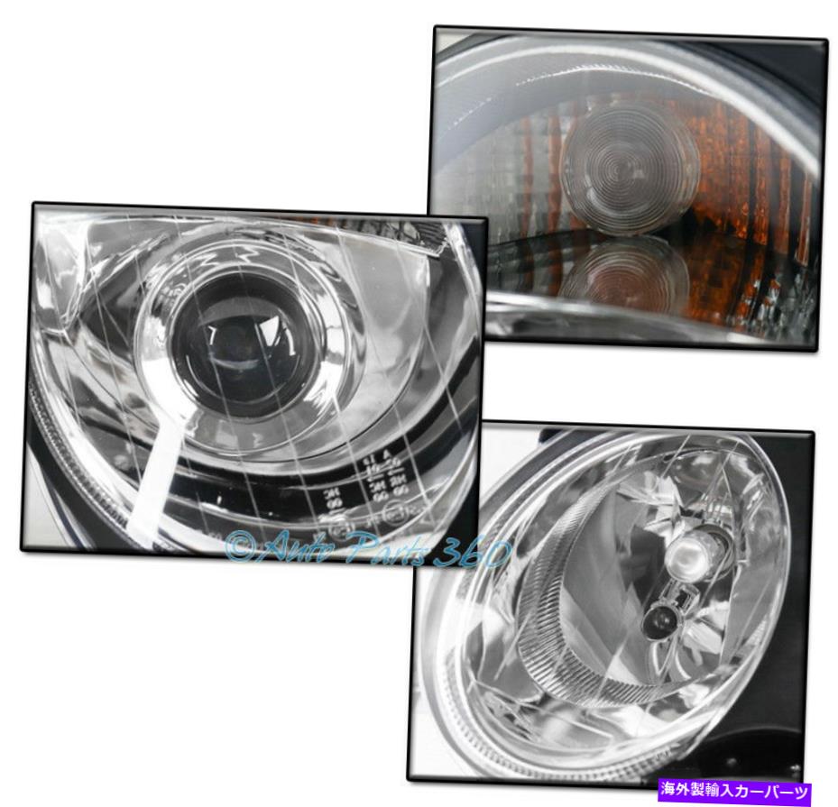 USヘッドライト 01-07メルセデスW203 CクラスクロームプロジェクターヘッドライトW / Blue LED DRL信号 FOR 01-07 MERCEDES W203 C-CLASS CHROME PROJECTOR HEADLIGHT W/BLUE LED DRL SIGNAL【並行輸入品】