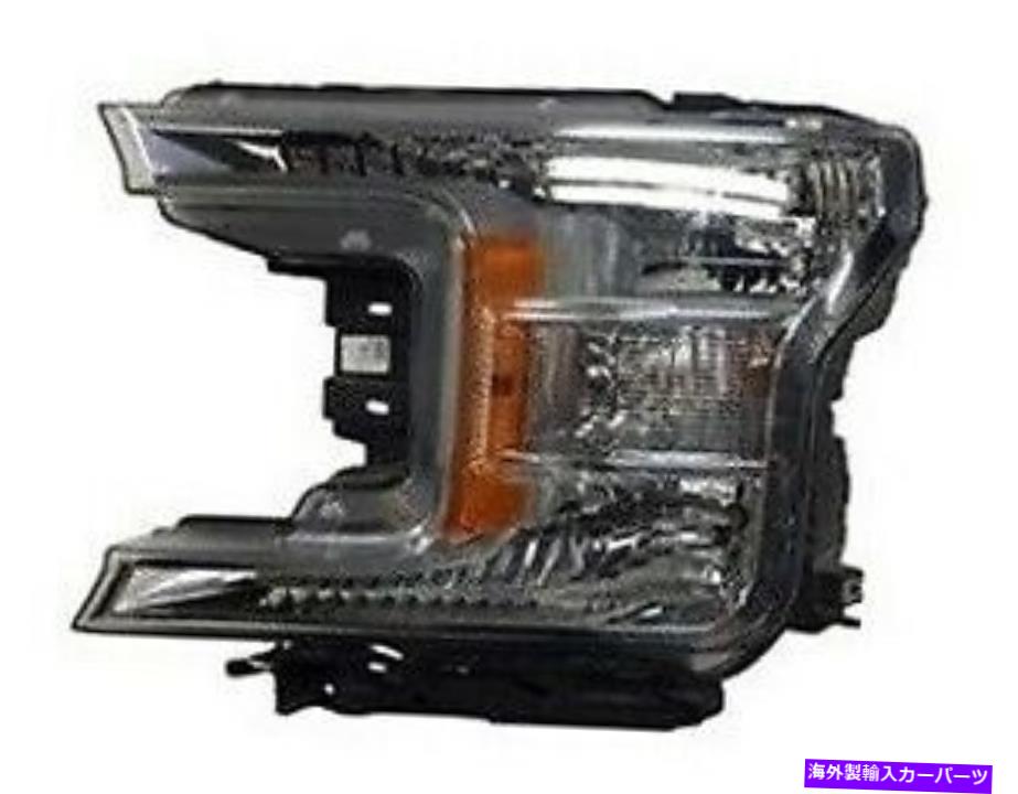 USヘッドライト LH左運転側ヘッドランプヘッドライトハロゲンフィット2018 2019フォードピックアップF-150 LH Left Driver side Headlamp Headlight Halogen fits 2018 2019 Ford Pickup F-150【並行輸入品】