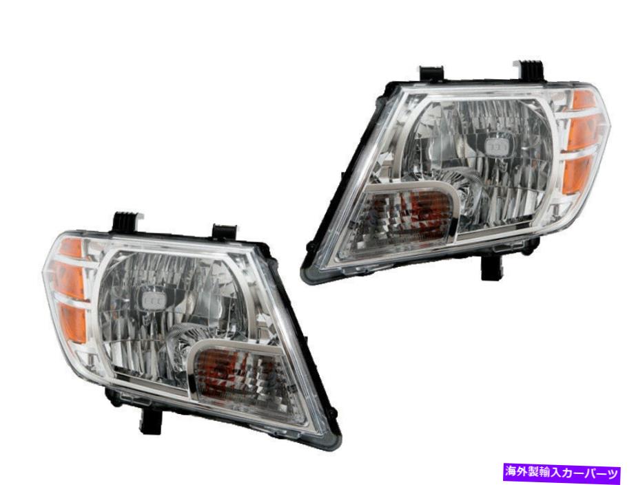 USヘッドライト 2009年のヘッドライトの交換セット - 2012フロンティアピックアップドライバー旅客ペア Headlights Replacement Set for 2009 - 2012 Frontier Pickup Driver Passenger Pair【並行輸入品】