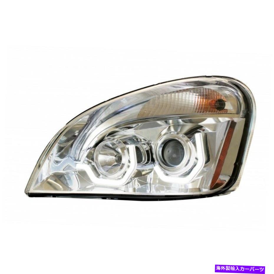 USヘッドライト FreightLiner Cascadia投影ヘッドランプ（Chrome）ドライバ側のみ FREIGHTLINER CASCADIA PROJECTION HEADLAMP (CHROME) Drivers Side Only【並行輸入品】