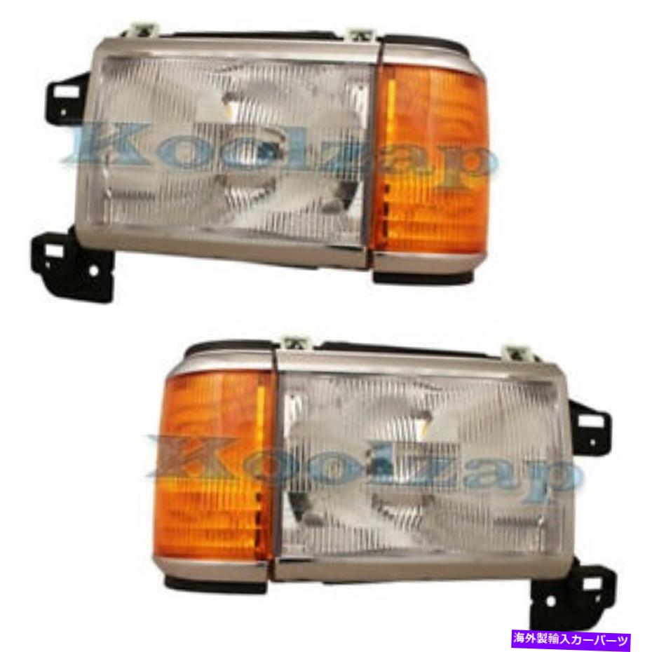 USヘッドライト Fシリーズクロームトリムヘッドライトヘッドランプヘッドライトランプ左右サイドセットペア F-Series Chrome Trim Headlight Headlamp Head Light Lamp Left Right Side Set PAIR【並行輸入品】