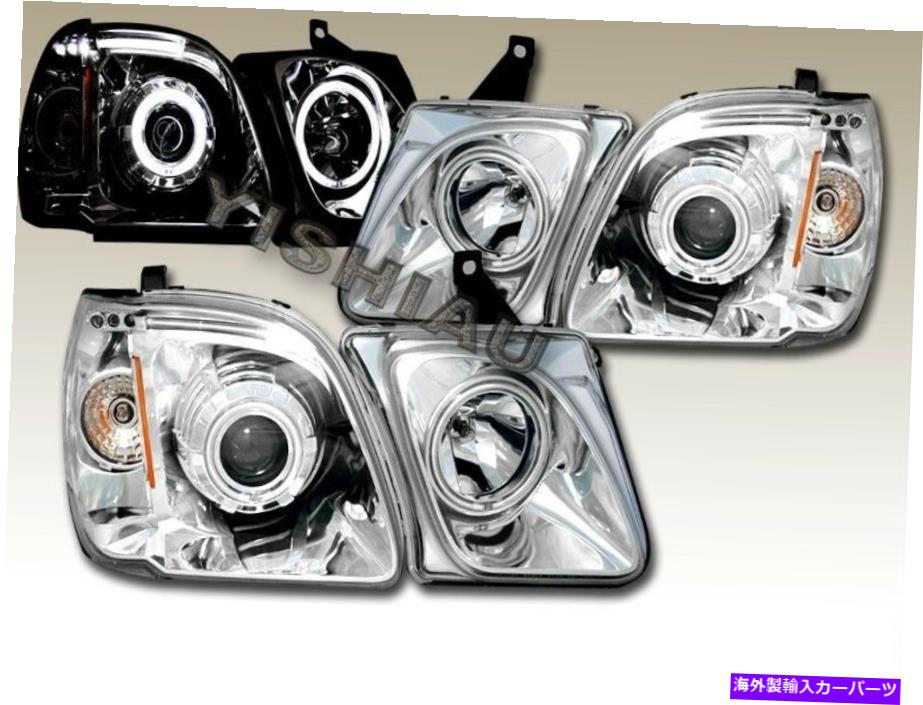 USヘッドライト 1998-2007 Lexus LX470 CCFL Haloプロジェクターヘッドライト01 Fit For 1998-2007 LEXUS LX470 CCFL HALO PROJECTOR HEADLIGHTS 01【並行輸入品】