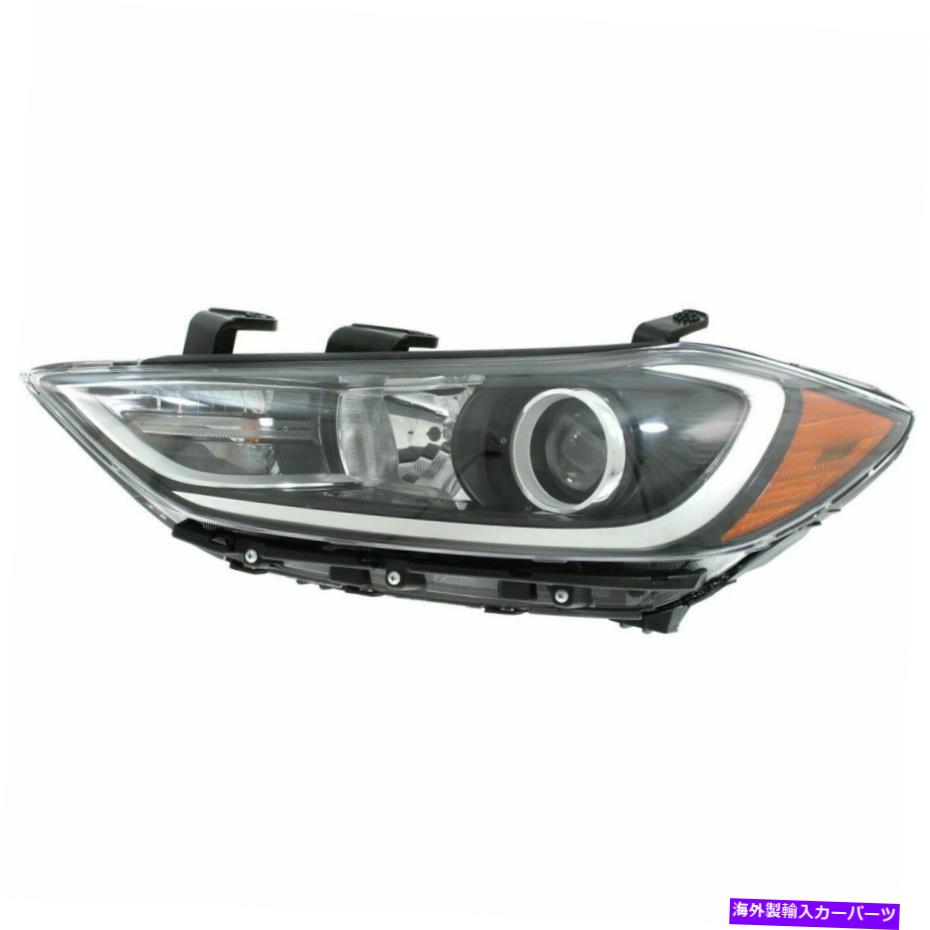 USヘッドライト ドライバー左LHヘッドランプヘッドライトアセンブリ収力2017 2018 Hyundai Elantraセダン Driver Left LH Headlamp Headlight Assembly fits 2017 2018 Hyundai Elantra Sedan【並行輸入品】