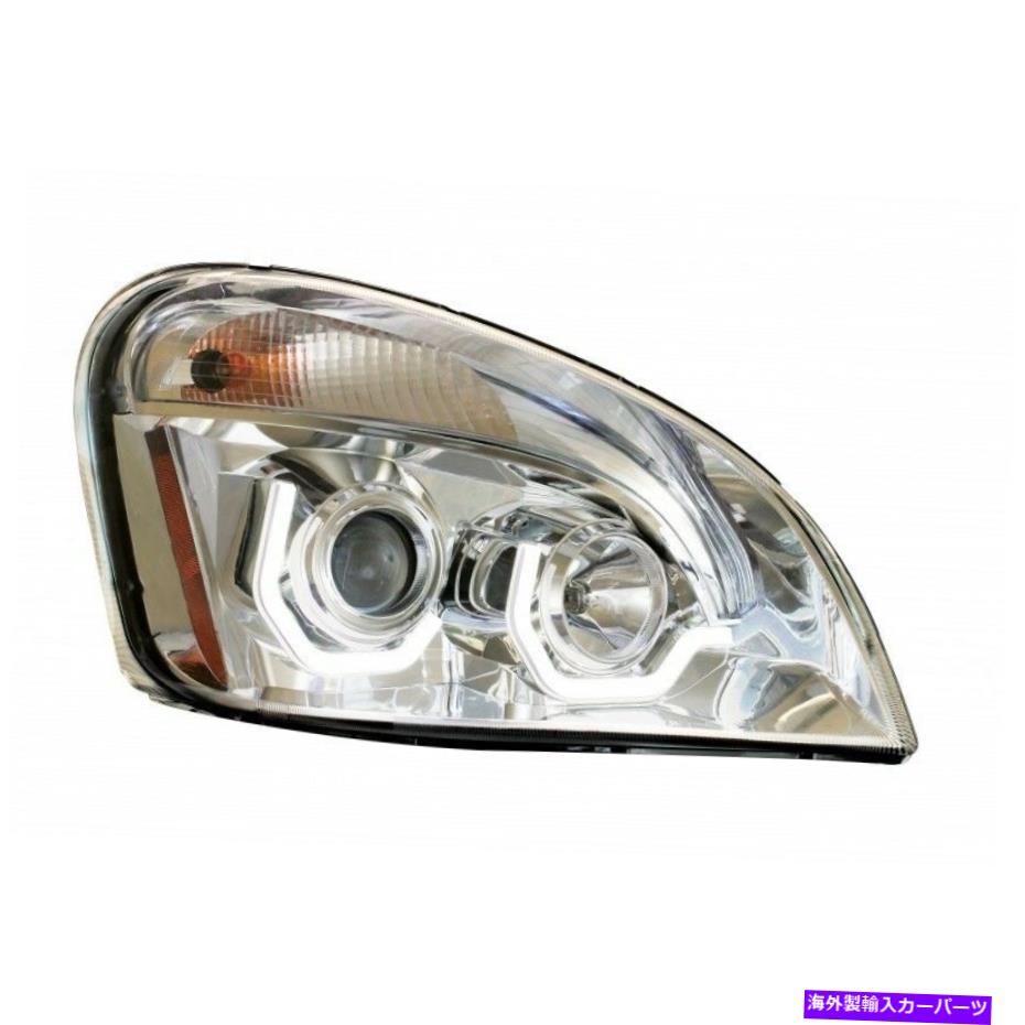 USヘッドライト FreightLiner Cascadia投影ヘッドランプ（Chrome）旅客サイドのみ FREIGHTLINER CASCADIA PROJECTION HEADLAMP (CHROME) Passenger Side Only【並行輸入品】