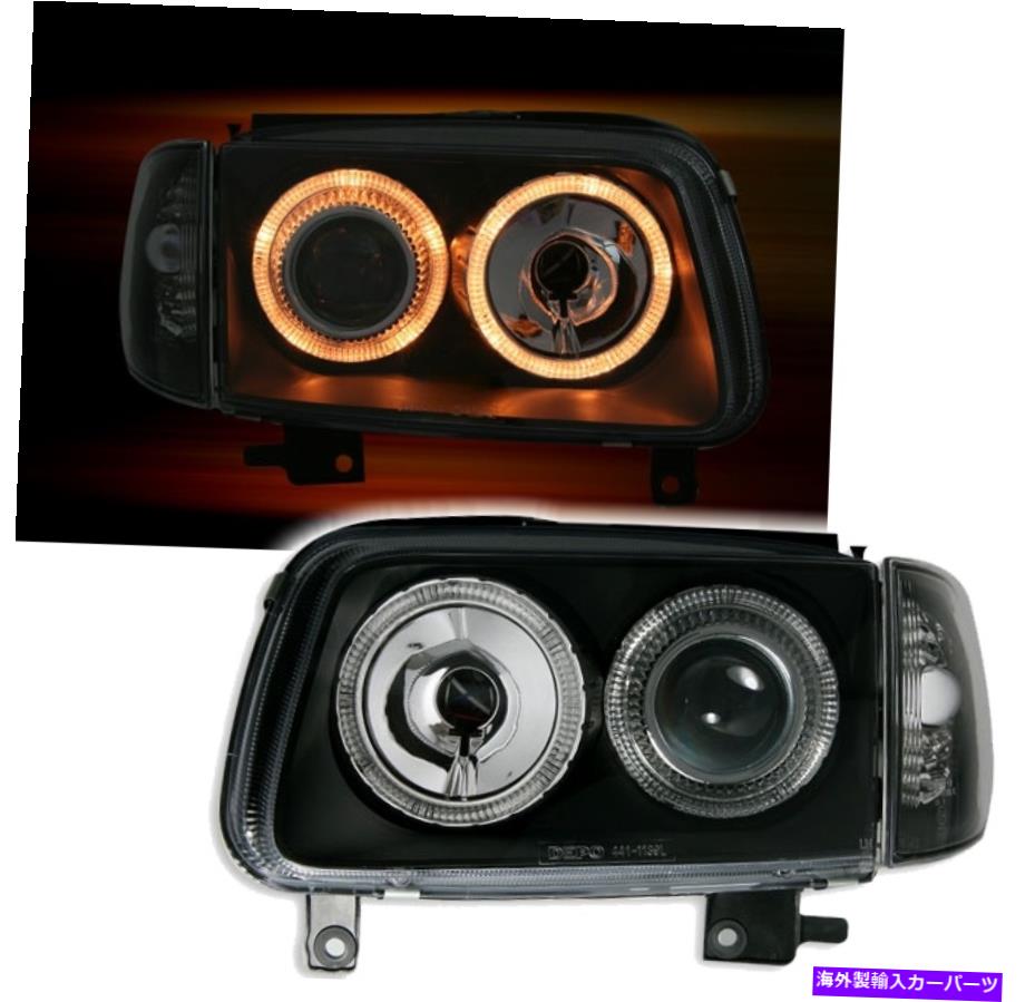 USヘッドライト Hovedlykter vw Polo 6N2 99-01 Angel Eyes Black RHD / LHD Gratis Frakt LPVW63WN X Hovedlykter VW POLO 6N2 99-01 Angel Eyes Black RHD / LHD Gratis frakt LPVW63WN X【並行輸入品】