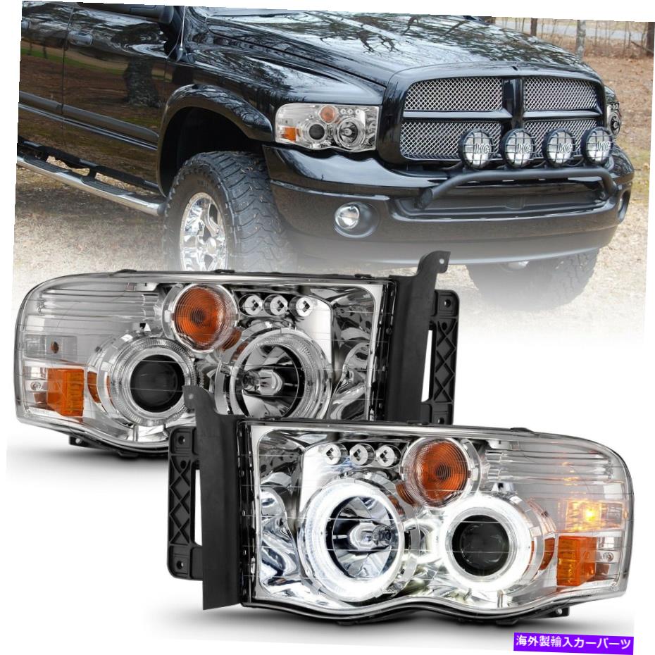 USヘッドライト Anzo USA 111491プロジェクターヘッドライトセットW / HaloフィットRAM 1500 RAM 2500 RAM 3500 Anzo USA 111491 Projector Headlight Set w/Halo Fits Ram 1500 Ram 2500 Ram 3500【並行輸入品】